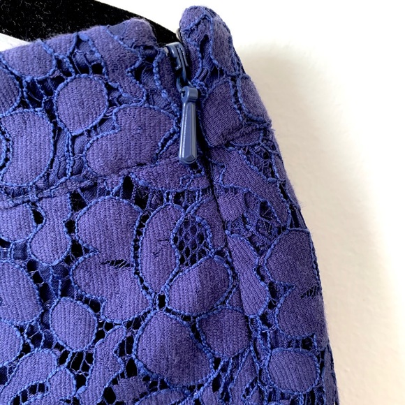 Talula: Royal Blue Lace skirt with scalloped hem - Picture 2 of 4